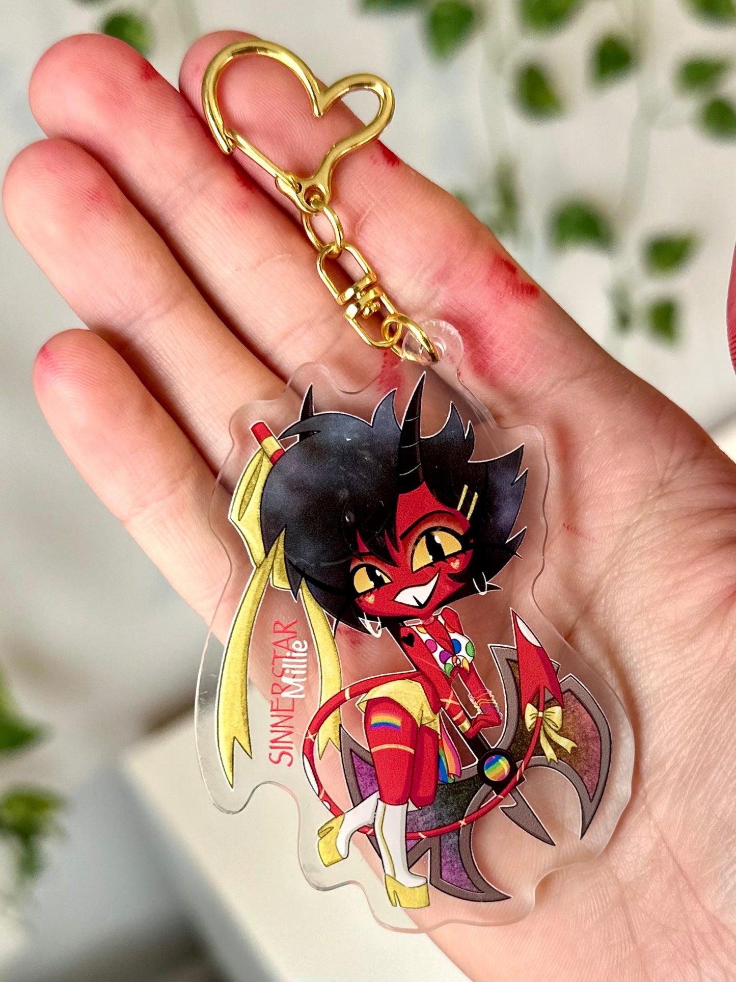 Helluva Boss Pride Keychain