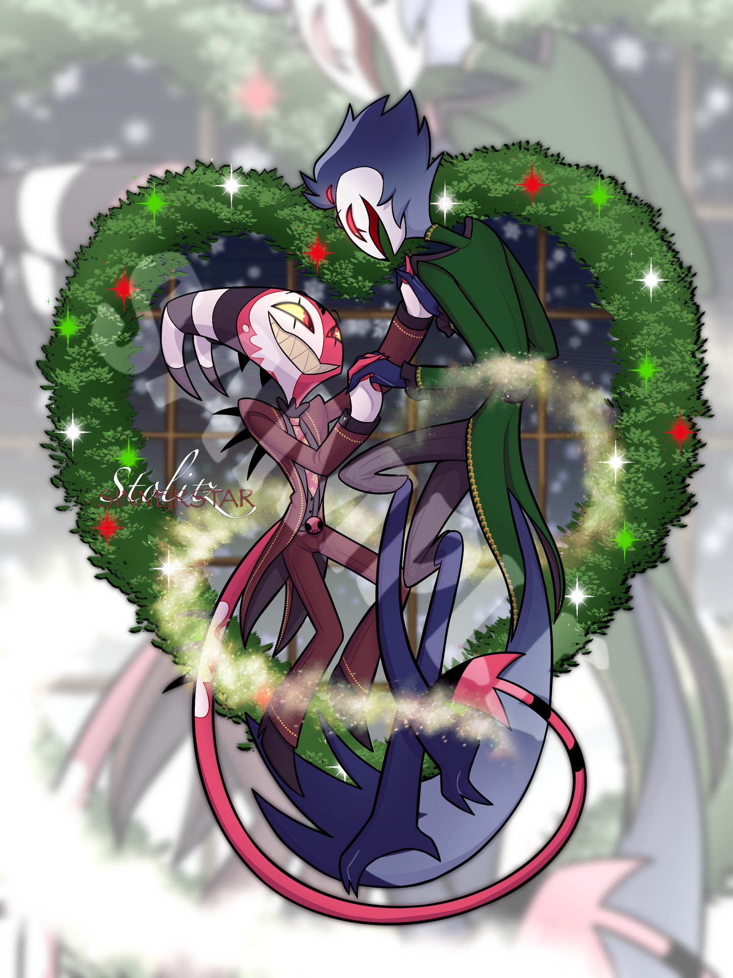 Dancing Stolitz Holiday Standee