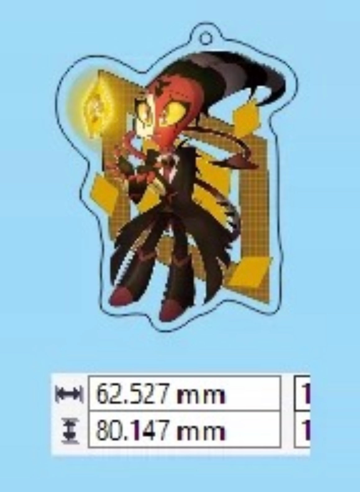 Asmodean Crystal Blitz Keyring