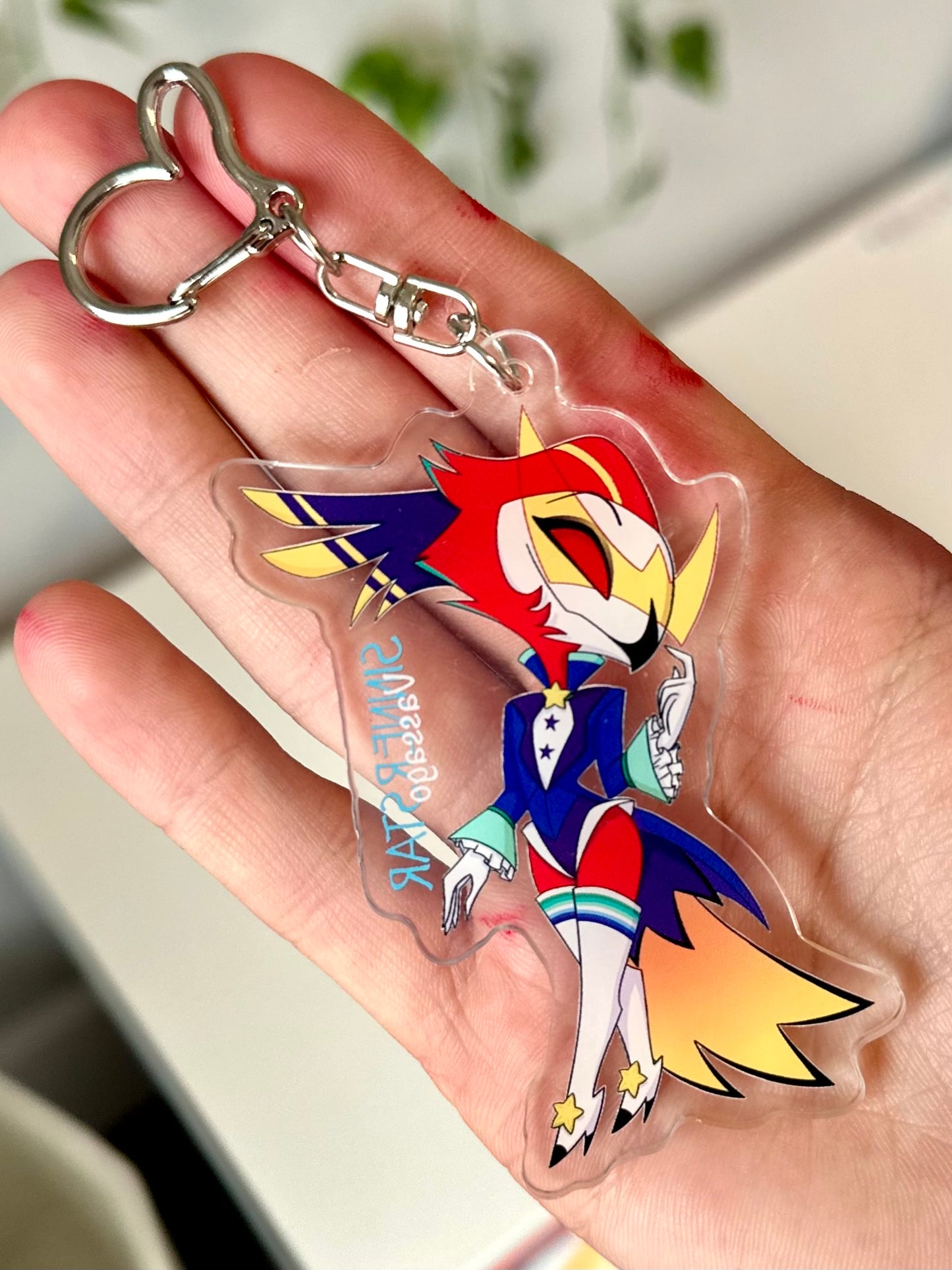 Helluva Boss Pride Keychain