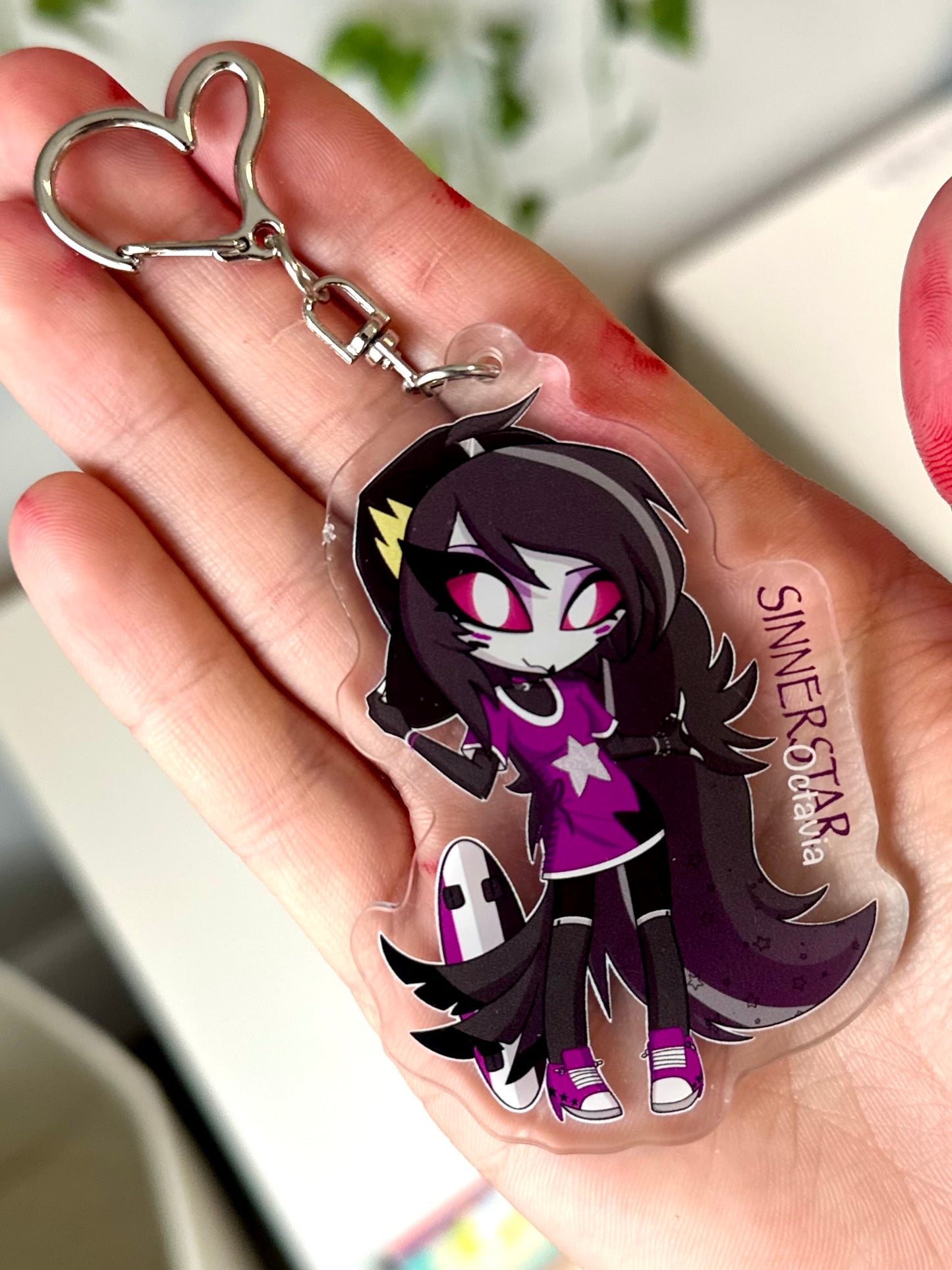 Helluva Boss Pride Keychain