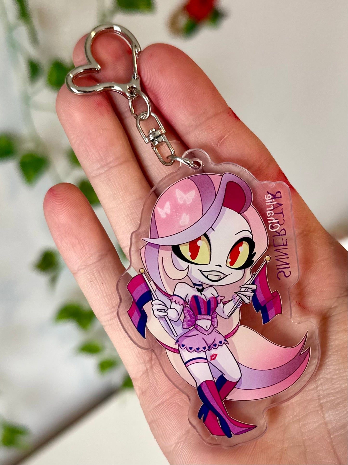 Hazbin Hotel Pride Keychains
