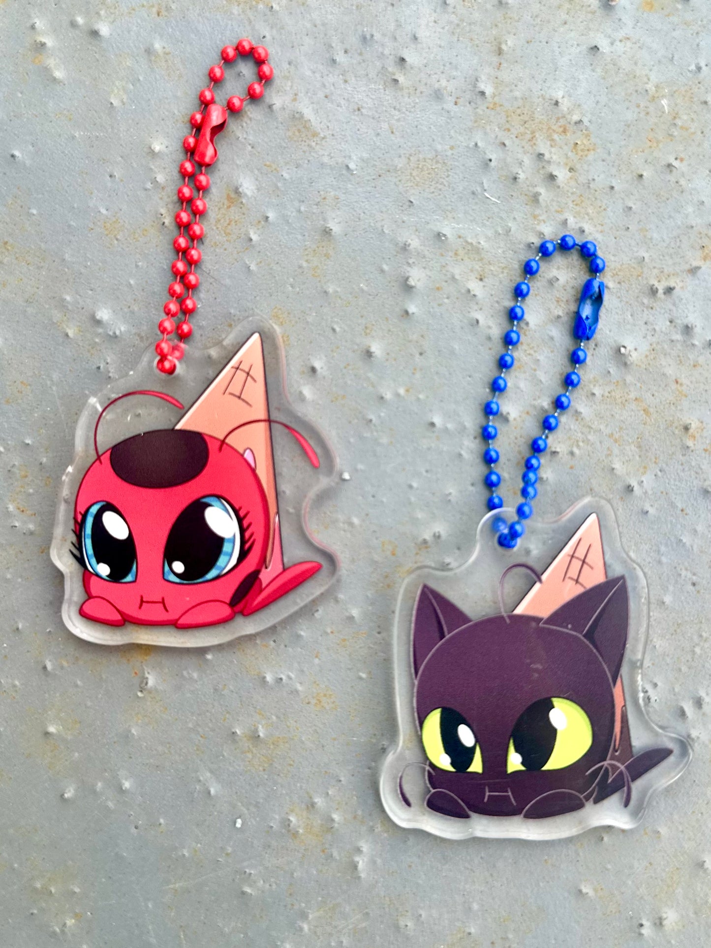Tikki & Plagg Keychains