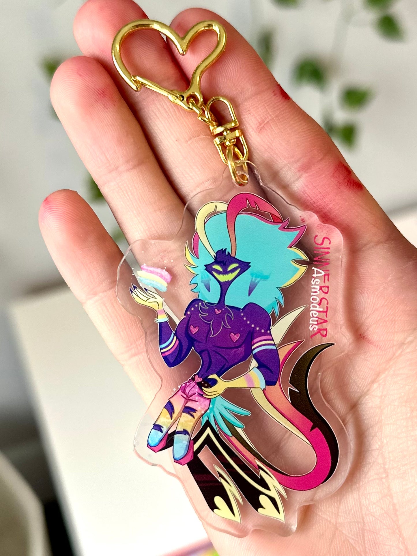 Helluva Boss Pride Keychain