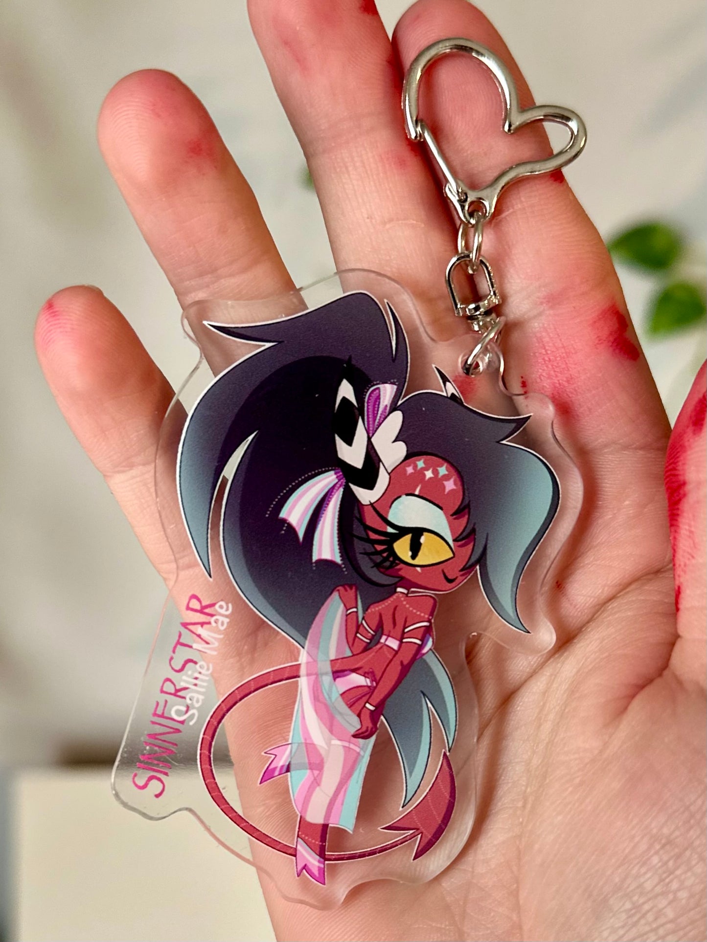 Helluva Boss Pride Keychain