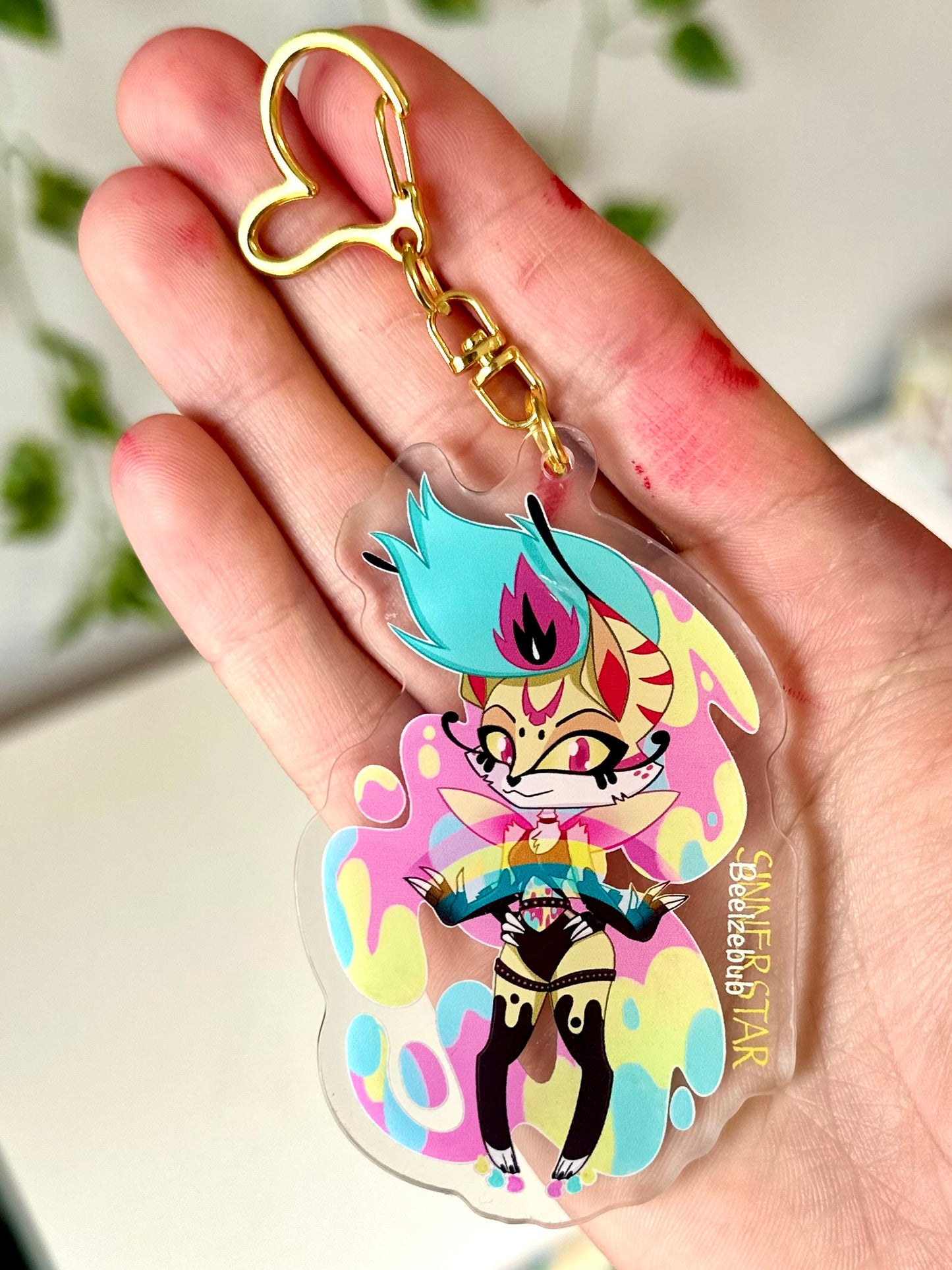 Helluva Boss Pride Keychain