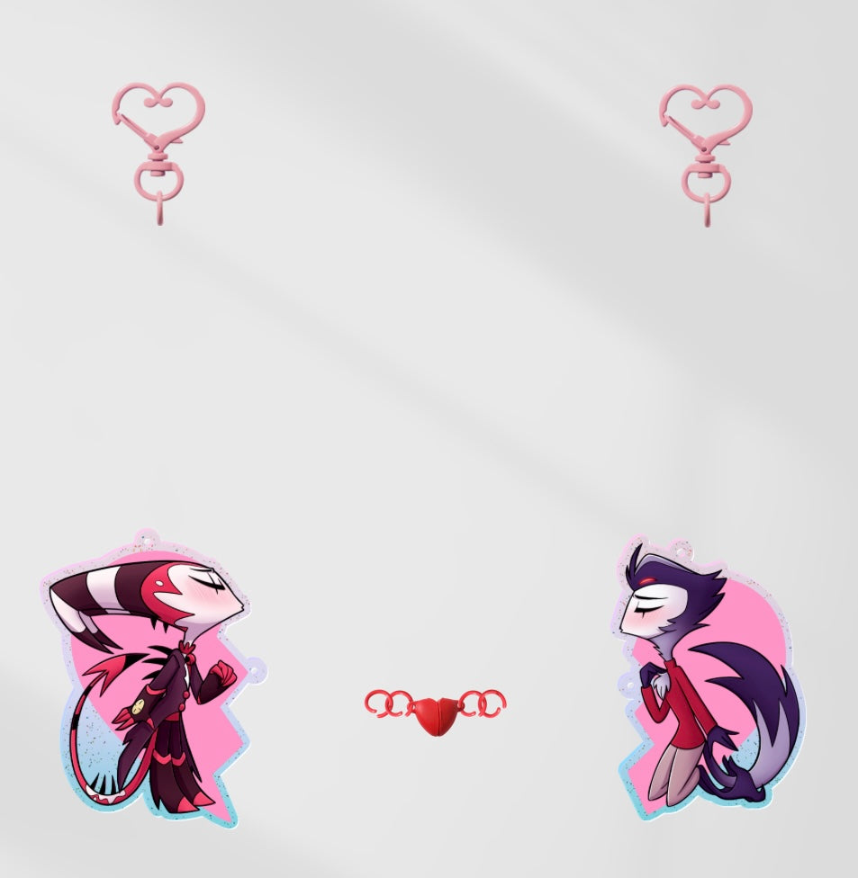 Magnet Heart Stolitz Keychains